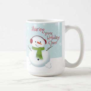 Caneca De Café Snowman Holiday Cheer