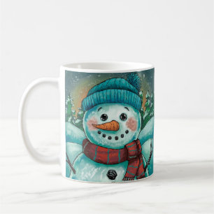 Caneca De Café Snowman Holiday Mug Frosty