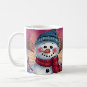 Caneca De Café Snowman Holiday Mug Frosty