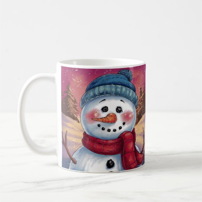 Caneca De Café Snowman Holiday Mug Frosty (Esquerda)