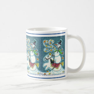 CANECA DE CAFÉ SNOWMAN HORSÊMICO SEM CABEÇA, XMAS HALLOWEEN HUMOR