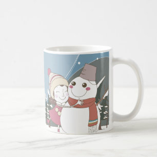 Caneca De Café Snowman Natal Holiday Mug
