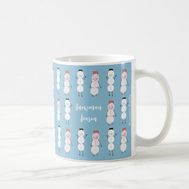 Caneca De Café Snowman Season Mug (Direita)