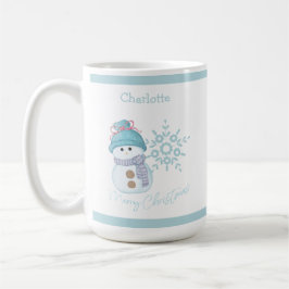 Caneca De Café Snowman Snowflake Coffee Mug