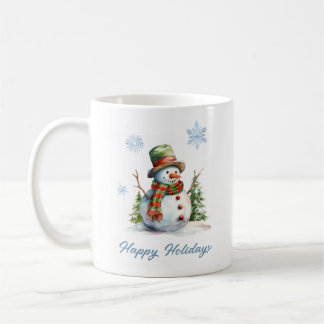 Caneca De Café Snowman Winter Mug – Custom Holiday Gift
