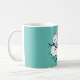 Caneca De Café Snowmen Trio Personalizado
