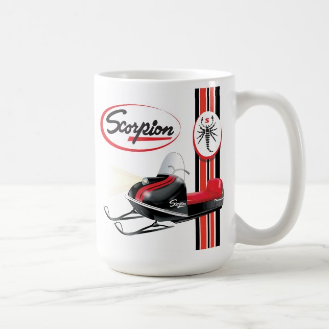 Caneca De Café Snowmobiles de escorpião (Direita)