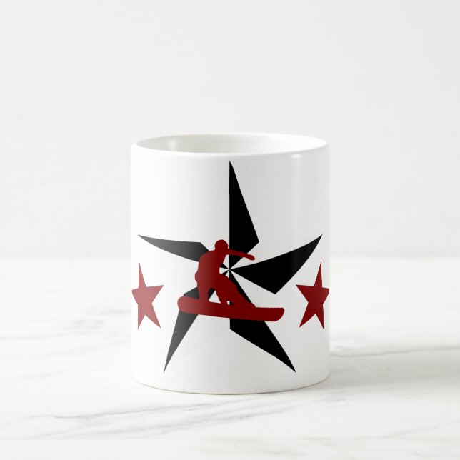 Caneca De Café snowSTARz. maroon board. (Centro)