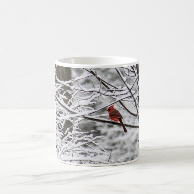 Caneca De Café Snowy Cardinal (Centro)