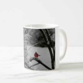 Caneca De Café Snowy Cardinal