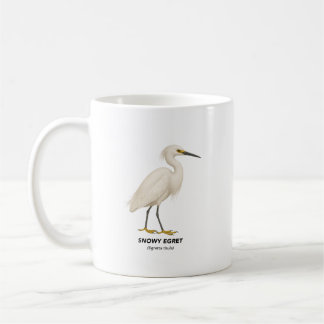 Caneca De Café Snowy Egret - Pássaros da Califórnia