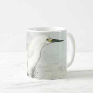 Caneca De Café Snowy Egret por Audubon
