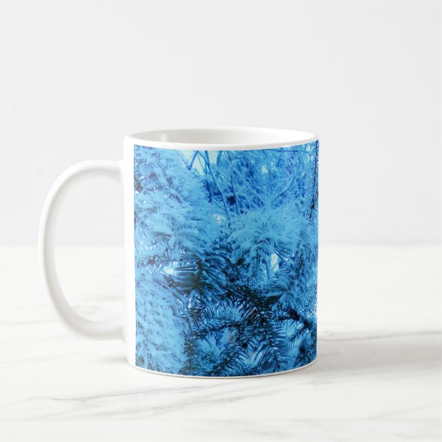 Caneca De Café Snowy Forest Spruce (Esquerda)