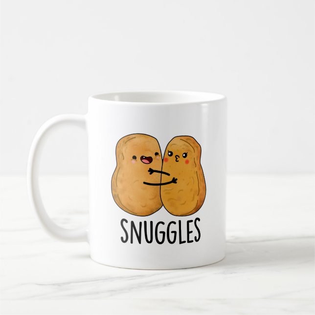 Caneca De Café Snuggets Engraçados Casal Nugget (Esquerda)