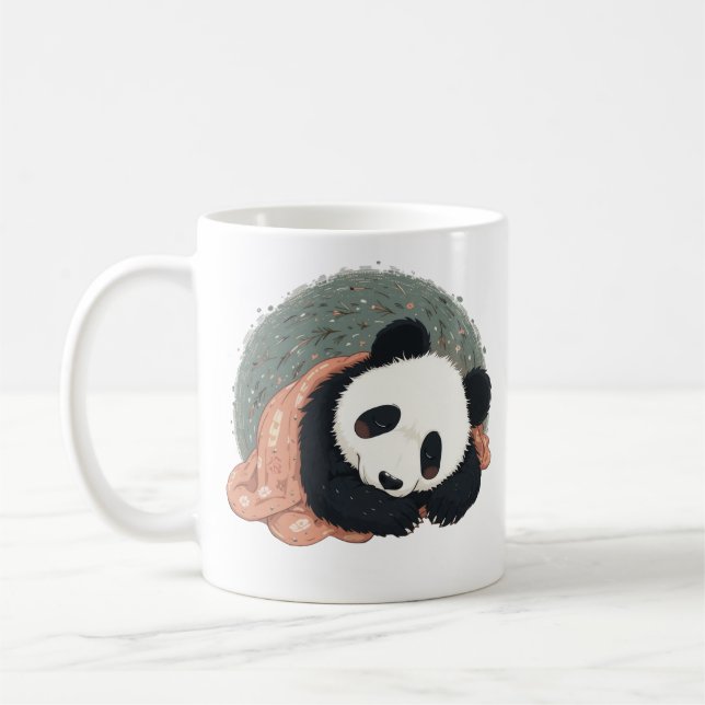 Caneca De Café Snuggly Panda Sonha Café Mug (Esquerda)
