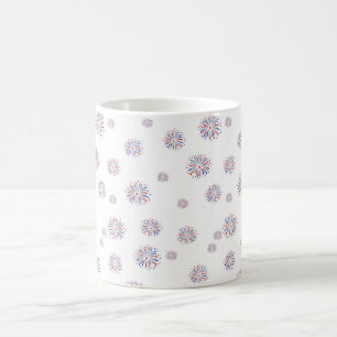Caneca De Café Só Aqui Para Os Fogos De Artifício Engraçados Para