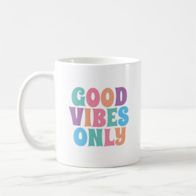 Caneca De Café Só Boas Vibrações  (Esquerda)