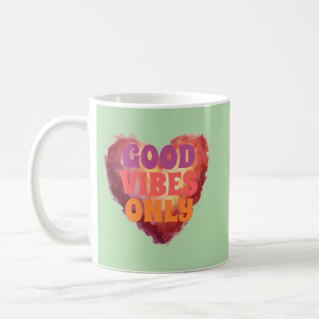 Caneca de Café Só Boas Vibrações Deve Ser Comprada (Esquerda)