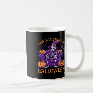 Caneca De Café Só Esperando A Camisa De Halloween - Summerwin Fun