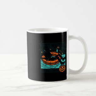 Caneca De Café Só Esperando O Halloween Relaxar Skeleton Spook