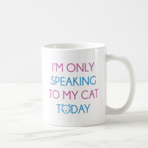Caneca De Café Só Falando Com Meu Gato
