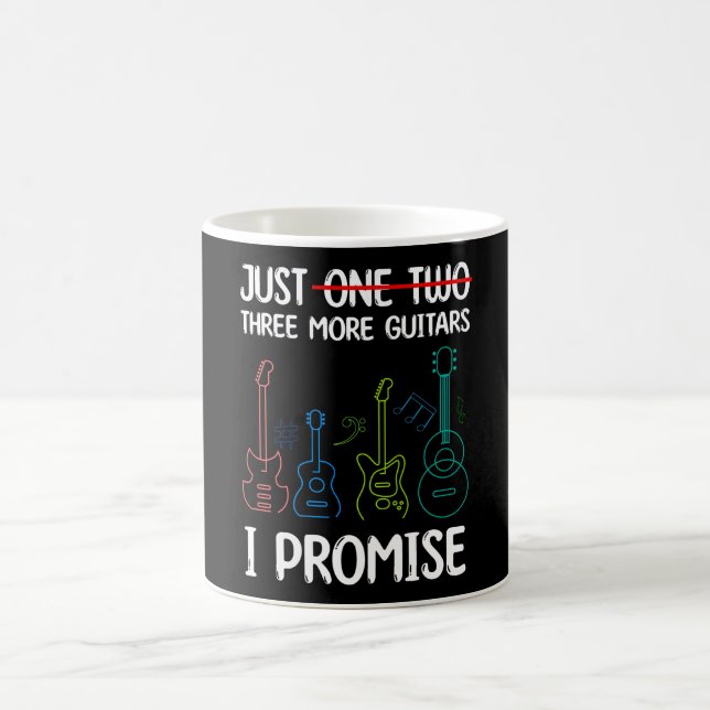 Caneca De Café Só Mais Uma Guitarra Que Prometo Presente Para Gui (Centro)