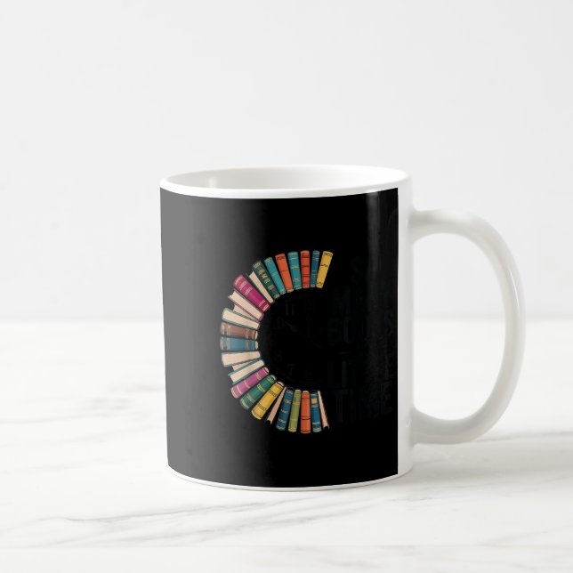 Caneca De Café So Many Books Little Time, Retro Bookish Book Love (Direita)