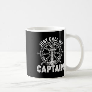 Caneca De Café Só Me Chame de Capitão - Navegando Marinheiro - Ân