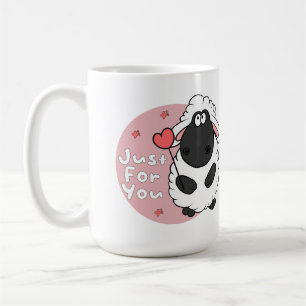 Caneca De Café Só para você, ovelhas engraçadas Kawaii seguram o 