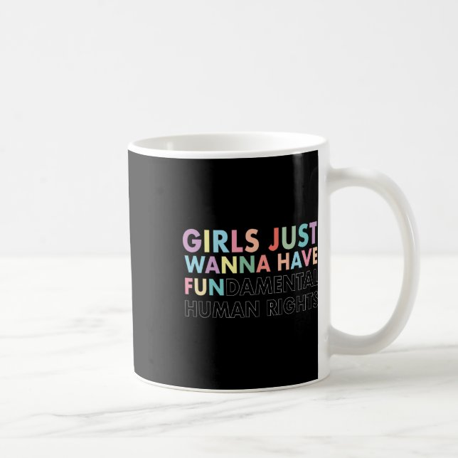 Caneca De Café Só quer ter uma camisa de direitos fundamentais (Direita)