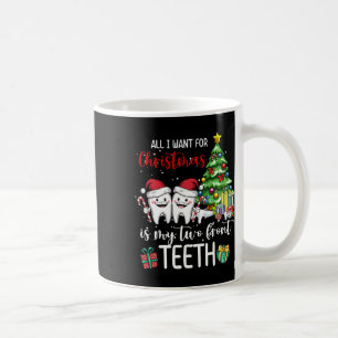 Caneca De Café Só Quero O Natal É O Meu Filho De Dois Dentes.