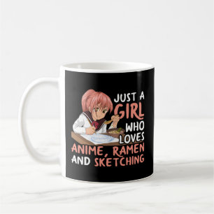 Caneca De Café Só Um Que Ama Anime Ramen E Esboça O Japão