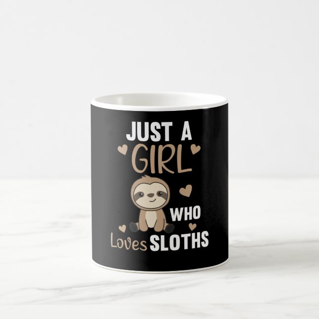 Caneca De Café Só uma garota que ama a vindima de animais bonitos (Centro)