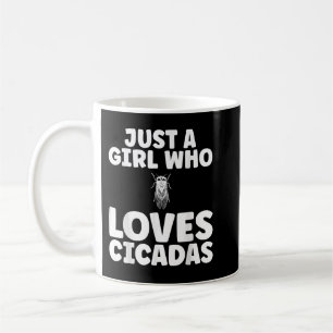 Caneca De Café Só uma garota que ama as Cicadas