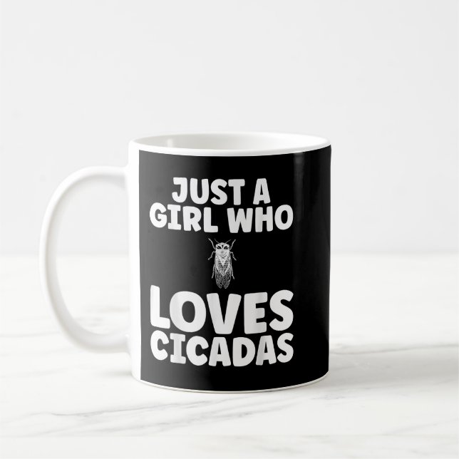 Caneca De Café Só uma garota que ama as Cicadas (Esquerda)