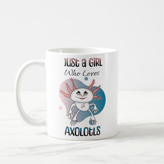 Caneca De Café Só uma garota que ama Axolotls (Esquerda)