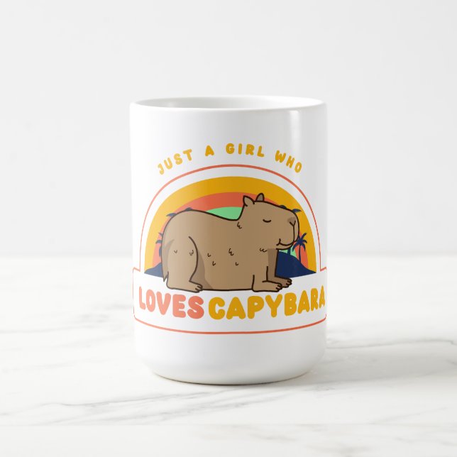 Caneca De Café Só uma garota que ama Capybaras (Centro)