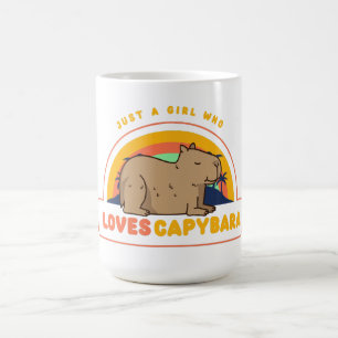 Caneca De Café Só uma garota que ama Capybaras