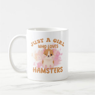 Caneca De Café Só uma garota que ama hamsters