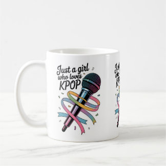 Caneca De Café Só uma garota que ama o Kpop