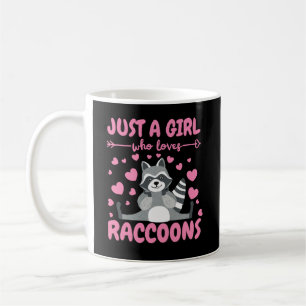 Caneca De Café Só uma garota que ama o Panda do Lover Raccoon