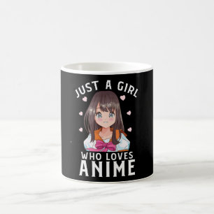 Caneca De Café Só Uma Garota Que Ama O Presente Japonês De Manga