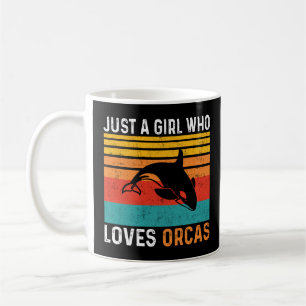 Caneca De Café Só uma garota que ama Orcas 2024