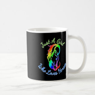 Caneca De Café Só Uma Menina Que Adora Cavalos Cavalos De Cavalo