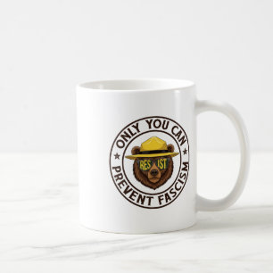 Caneca De Café Só Você Pode Impedir Que O Urso Fascismo Resista A
