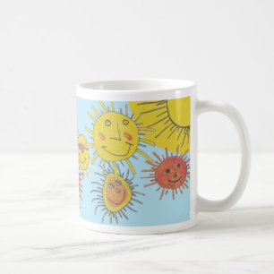 Caneca De Café Soares desenhados por crianças