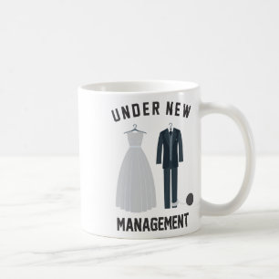 Caneca De Café Sob Nova Gestão Para Casamento de Noiva e Noivo