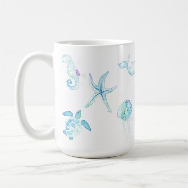 Caneca De Café Sob O Mar (Esquerda)