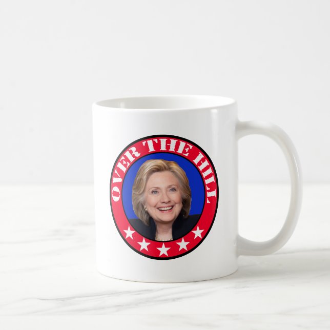 CANECA DE CAFÉ SOBRE A COLINA - CLINTON ANTI-HILLARY (Direita)