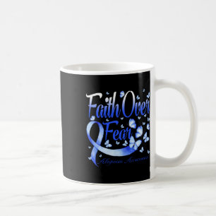 Caneca De Café Sobre o Medo Alopecia Sensibilização Borboleta